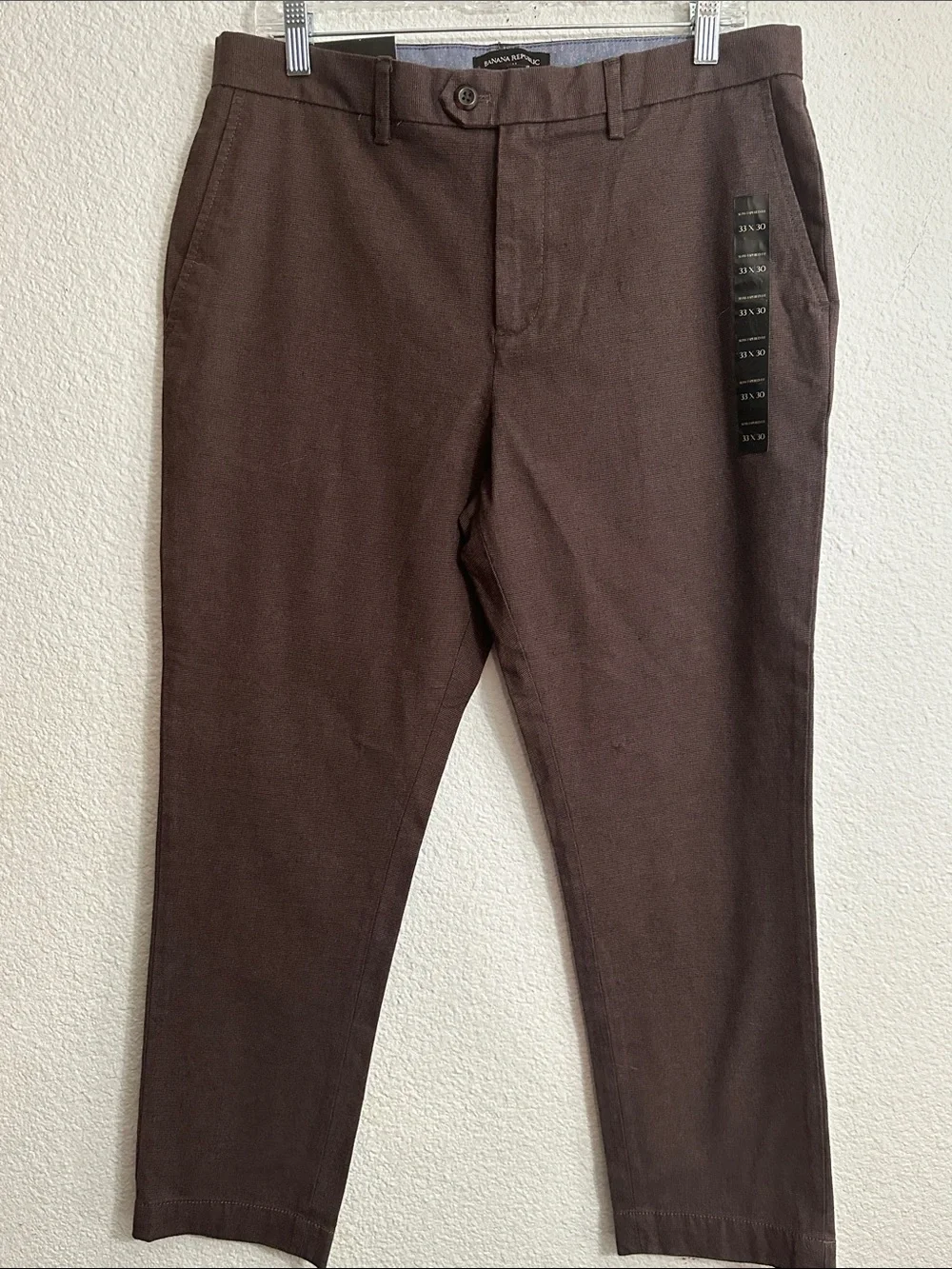 NEW Banana Republic Pants Gray Slim Tapered Fit Men Size 33 READ
